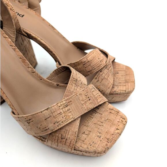 Abound Tenille Platform Ankle Strap Sandal Women's Natural Cork Size US10M - Picture 9 of 10